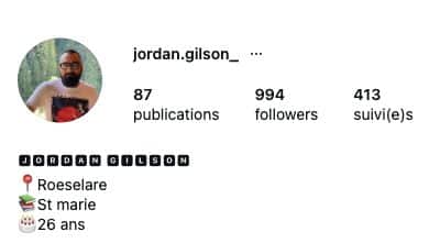 Capture mobile du haut d’un profil Instagram — Belgique