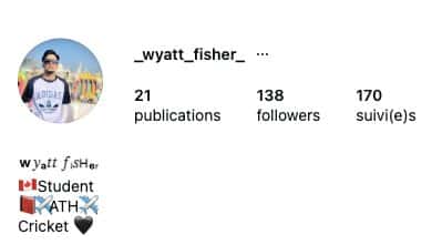 Capture mobile du haut d’un profil Instagram — Canada