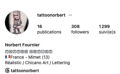 Capture mobile du haut d’un profil Instagram — France